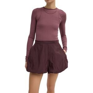 Tibi 'Bubble' Brown Nylon Short Size 0